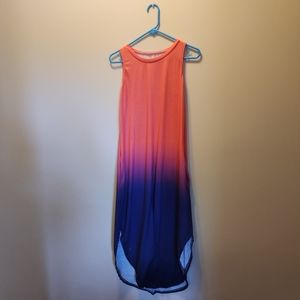 Ombre maxi dress with pockets